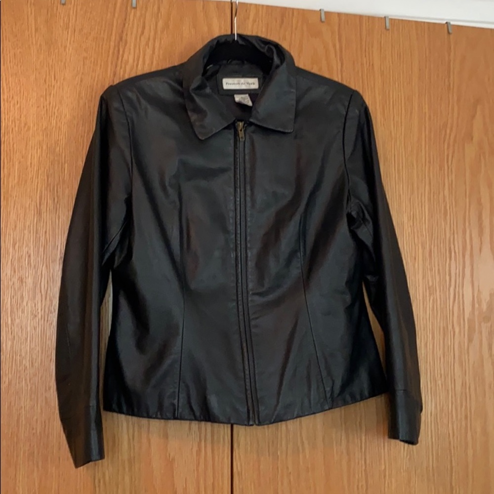 Vintage Preston and York leather jacket Medium